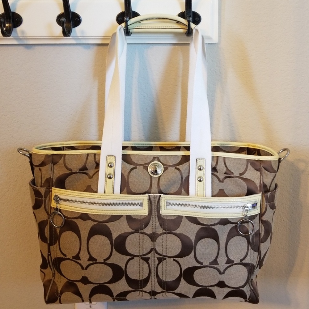 Signature COACH Baby Tote 100% Authentic!